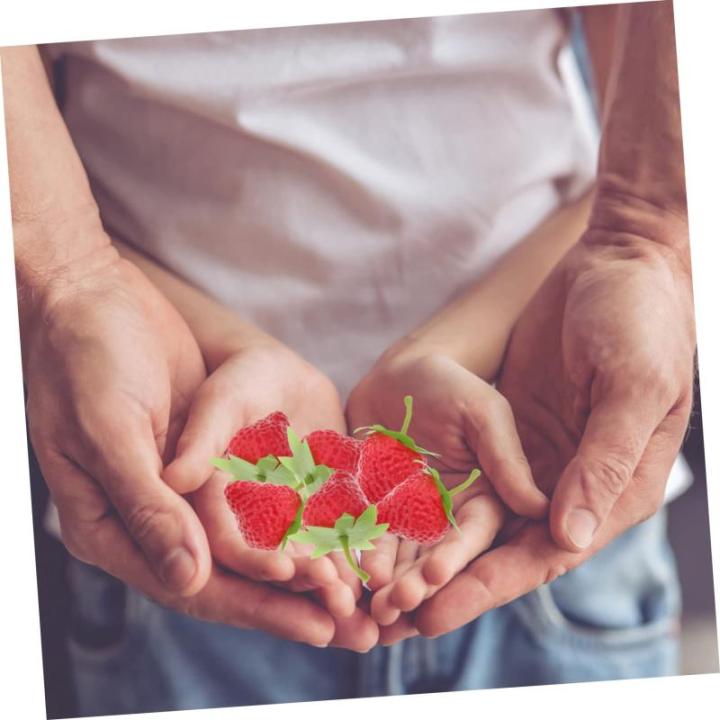 1 Satz Simulierte Erdbeeren Künstliche Erdbeeren Künstliche Schaumstofffrüchte Küchenobstmodell Obstdekor Erdbeerdekorationen Künstliche Früchte Zum Basteln 18 Stück
