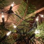 835076 Lichtsnoer voor , 50 lampjes, 7,35 m, kerstverlichting, felgekleurd, mini-lichtketting voor ramen, kerstdecoratie, kaarsen lichtketting met stekker, lichtsnoer, stopcontact,