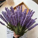 Handgemachte Häkelblumen Künstliche Wolle Gestrickte Blumen Stricken Gefälschte Lavendel