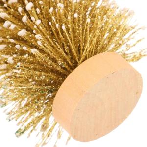 4 stuks mini-kerstboomdecoratie, sisal, modelbouw, miniatuur, bomen, ornamenten, kleine dennenboom, kunstkerstboom, Kerstmis, tafeldecoratie, microlandschapsdecoratie (12 cm + 15 c