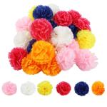 30 stuks voor decoraties, 9 x 9 x 5 cm, voor binnen, zacht en natuurlijk, 6 kleuren, om te knutselen, voor bruiloften, feesten, thuis, kamer, decoratie (B)