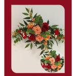 Hängende Blumen for Die Eröffnungszeremonie, Bühne Und T-Bühne Fertiges Blumenarrangement, Willkommensschild Und Hängende Blumen Auf Der Plakatwand(Roze)