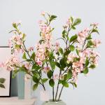 Hortensie, künstliche Blume, einzelne künstliche Hortensie, Blumenstrauß, Blumenarrangement, Dekoration für Zuhause, DIY, Hochzeit, Tafelaufsatz (Rosa)