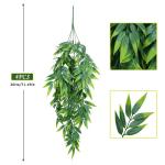 4 stuks kunstmatige hangplanten, bamboebladeren, decoratie, klimop, , hangende , plastic plant, groen, voor muur, outdoor, pot, hanglamp, balkon, tuindecoratie, 80 cm