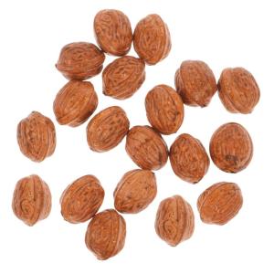 20 stuks Kunstnotenhout Valse Noten Ambachten Van Walnoot Decor Tafel Kommenset Noten Vullers Kunstnoten Gedroogd Fruit Model Levensechte Notenversiering Imitatie Walnoot