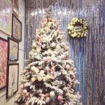 Weihnachtsbaum, Weihnachtsbäume, Ausverkauf, künstlicher, Flauschiger Weihnachtsschmuck aus Flock mit Ständer aus Metallkiefer (Farbe: Kiefer, Größe: 7 Fuß/210 cm) (Kiefer 9 