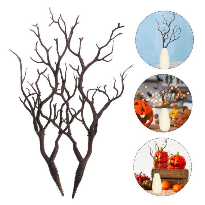 2st Halloween-Dekoration Äste Simulation Korallenzweig Künstliche Geweihzweige Künstliche Korallenzweige Künstliche Baumstämme Künstliche Rankenstiele Künstliche Äste Brown