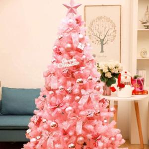 Weihnachtsbaum Weihnachtsbaum Weihnachtsbaum weihnachtskiefer rosa künstlicher Bleistift Faltbarer metallständer für den innen- und außenbereich für saisonale feiertagsdekorat