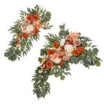2 Stück Künstliche Hochzeitsblumendekorationen Hängende Blumenarrangements Hochzeitszeremonie Empfangsdekoration Freien
