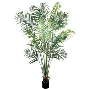195cm künstliche Dypsis Lutescens Palme, Pflanze nur für den Innenbereich mit 18 abnehmbaren Stämmen, deko für Büro, Laden, Wohnung und Party