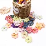 50 stuks bloemen om te knutselen, bloemendecoratie, kleurrijke kunstbloemkoppen, decoratie, zijden bloemen voor knutselen, om te knutselen, klein voor bruiloft,