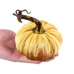 Minis Samt-Kürbisse – Künstliche Künstliche Dekorative Bunte Schaumstoff-Kürbisse | Handgemachte Halloween-Ernte-Gemüse-künstliche Simulations-Kürbisse, Bauernhaus-rustika