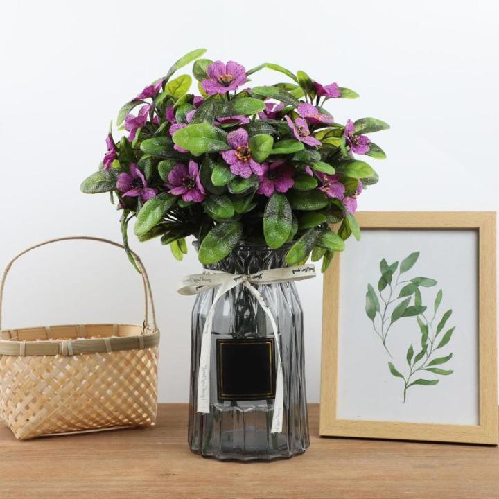 Blumen Künstlich wie Echt Künstliche Blume Blumenstrauß Blumenschmuck für Haus Gefälschte Flowers Braut Hochzeitsblumenstrauß für Garten 1517
