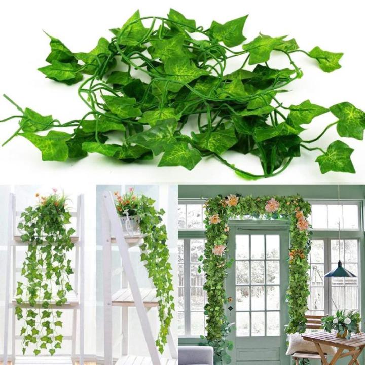 Kunstklimop, 24 stuks, 40 m, hangende klimop, slinger, bladeren, planten, kunstklimop, slinger, geschenken, Kerstmis, keuken, feest, tuin, bruiloft, muur, wooncultuur
