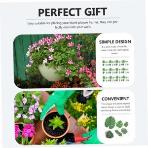 120 Stück Simulierte Schildkrötenblätter Künstliche Grüne Tropische Blätter Party Dekoration Blätter Aus Kunststoff Monstera Blätter Blumenarrangement Künstliche Blätter
