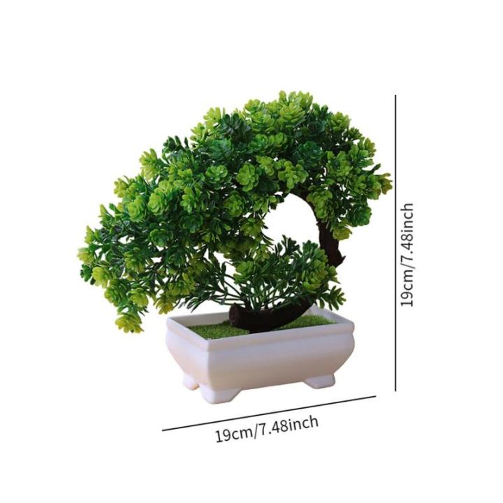 Kunstdecoratieve plant in pot, ornament, in pot voor decoratieve woonkamer, kantoor, tuin, lotusstijl
