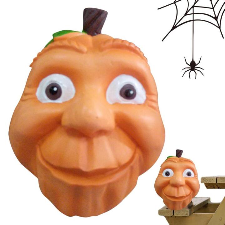 Ausdrucksstarke Halloween-Kürbisse, Ausdrucksstarker Gesichtskürbis | Tischdekoration aus Kunstharz | Kürbisdekoration, Schreibtischfigur, dekorative Requisiten für Tür, Hof, 