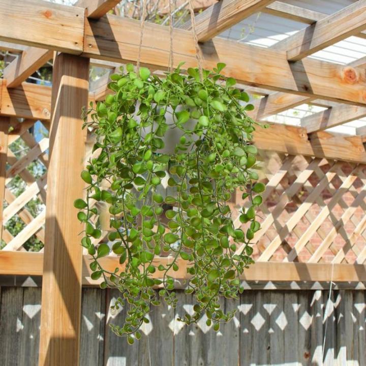 Kunstmatige planten Ficus Pumila Hangplant Kamer Wand Decoratie Aesthetische Kunstplant, Hoogte 35,5 cm, in Hanglamp