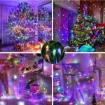 Kerstboomverlichting Meerkleurig, 20M 200 LED Lichtsnoer, Waterdicht Lichtketting, Kerstlichtsnoer, voor binnen en buiten, 8 verlichtingsmodi, Timerfuncties, Decoratie Kerstmis