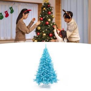 Künstlicher Weihnachtsbaum, Kleiner PVC-Weihnachtsbaum, künstlicher künstlicher Weihnachtsbaum, Weihnachtsdekoration, Himmelblau (1.8m (1.9M-N650T))