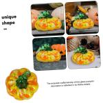 4 Stück Kürbishandwerk Kürbis-Requisite Kürbis im Herbst Kürbis-Tischdekoration Halloween Dekoration Herbst Dekoration bastelset Szenenlayout Glas Kleiner Kürbis Hausbedarf