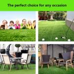Kunstrasen, Kunstrasen, 3 x 4 m, realistischer Astro Turf, Kunstrasenteppich, synthetische Grasmatte für Haustiere, Terrasse, Garten, Balkon, Hochzeit (Größe: 3 x 2 m)