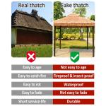 Künstliches Strohdach,Synthetisches Strohdach,synthetische Palmenstroh,Künstliche Palmenstrohrollen,Gefälschtes Strohdach,künstliches Strohdach-Dekorationen Für Garten Terrass