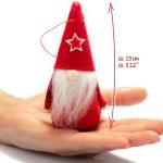 12x Premium Kerstman 12cm - decoratie voor de kerstboom, kerstboomfiguur als boom, kerstversiering of cadeau