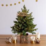 Kerstboom kunstmatige groene kerstboom, doe-het-zelf tafelkerstboom in pot, kerstboom 45 cm, 60 cm, 70 cm, 90 cm