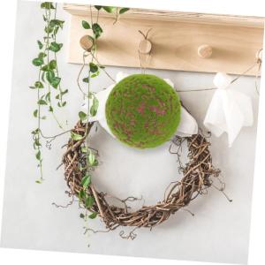 Simulierter Moosball kunstpflanze kunstplflanze künstliches moos Pflegeleichter Moosball raumdeko moosbedeckter Ball hängende Bälle dekorative Mooskugel Hochzeit moosig Beflocku