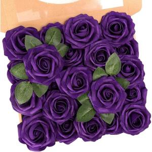 Kunstbloemen, kunstbloemen, rozen, perfect voor doe-het-zelf bruiloft, bruidsboeketten, middenstukken, bruidsdouche, feest, thuis, bloemstuk, Moederdag, decoraties, 25 stuks, stofp