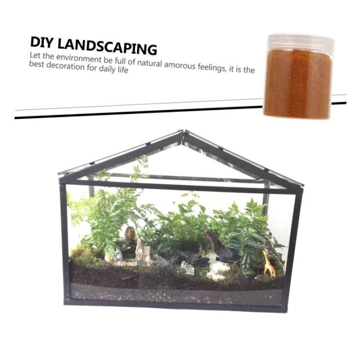 3 Stück 1 Moosrasenpulver Mini-Puppenhaus botanisches Dekor Zug künstliche Pflanzen Teppiche gefälschte Rasenverzierung DIY-Rasenpulver-Landschaftsverzierung klein