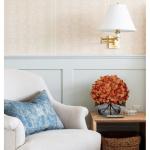 Kunsthortensia bloemen in vaas, echte touch nep hortensia bloem in glazen vaas met faux water zijde oranje faux bloemstuk voor thuis badkamer bruiloft decoratie