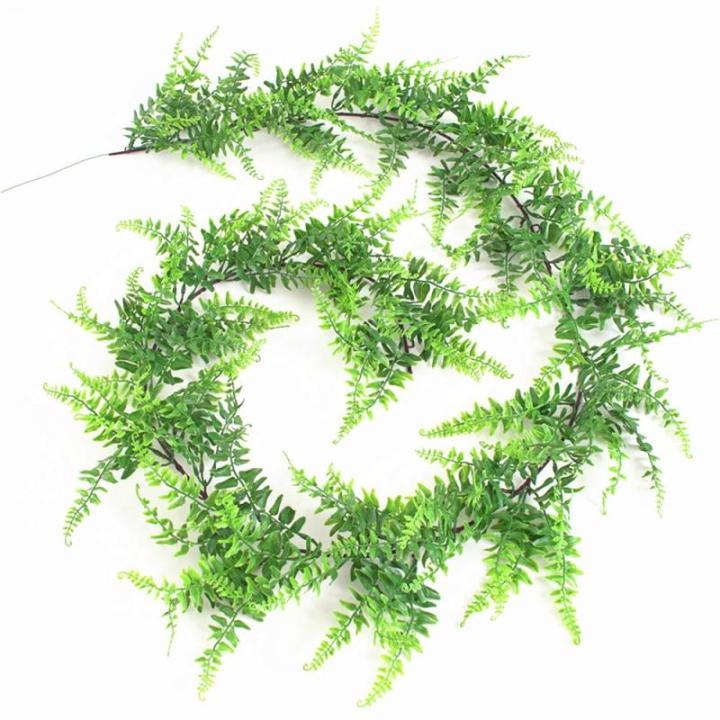 Faux Boston Varens, Wijnstokken Kunstmatige Opknoping Planten Nep Klimop Bladeren Slinger/Krans 190cm voor Bruiloft Achtergrond Boog Muur Thuis Veranda Tuin Woondecoratie
