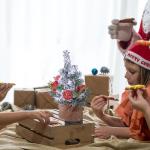 Small Christmas Tree for Home | Table Centerpiece Christmas Tree | Holiday Home Accents, Charming Tabletop Christmas Tree, Burlap Base Tree, Seasonal Table Centerpieces