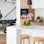 Phalaenopsis Kunstmatige Orchidee in pot, goudkleurig, 38,1 cm, kunstbloem voor tafelopzetstuk, woonkamer, woondecoratie