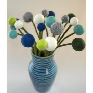 - Vilten bloemen boeket bloemen van vilt - boeket bloemen - Fair Trade - handgemaakt (zeezicht)