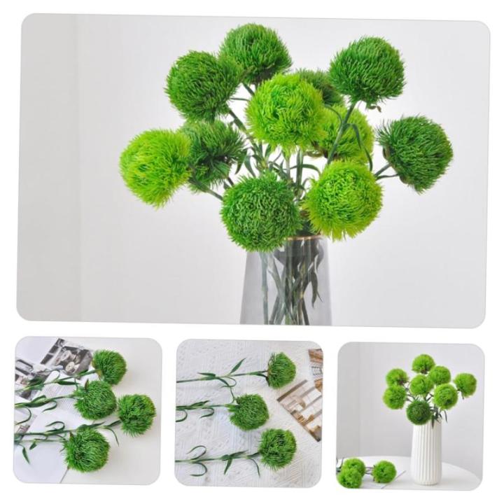 2St Grünpflanzen pflücken Kunstpflanzen Künstliche Topiary-Kugelpflanze Formschnittkugel für den Garten zimmerpflanzen Zweige für Vase künstliche grüne Blätter Weich-PVC Gr