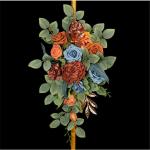 Realistische florale gewölbte Türverzierungen, bunte Seidenblumen-Dekorationen für erfreuliche Anlässe und Zeremonie-Hintergründe