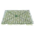 Kunstplanten, bloemen, muur, 10 stuks, kunstplanten, gazon, kunstplantenwand, 40 × 60 cm, wit