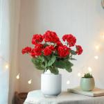 voor buiten, uv-bestendige , decoratie, struiken, planten, boeket, voor tuin, veranda, balkon, binnenplaats, raam, box, decoreren (geel, paars,