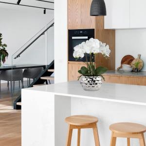 44 cm kunstmatige orchideeën phalaenopsis kunstbloemen als echte decoratieve orchidee bonsai kunstplant arrangement in keramische pot voor tafel woonkamer wooncultuur decoratie