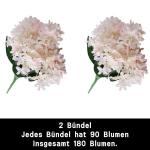 1101 Kunstbloemen, 180 bundels als echte kunstbalkonplanten, duurzaam en uv-bestendig, kunstbloemen, balkon, voor looppad, tuin, vensterbank, decoratie