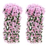 Nep Wisteria Wijnstok Zijde Bloem - Kunstmatige Blauweregen Wijnstok Opknoping Zijde Bloemen 90CM voor feest thuis bruiloft decor DIY Opknoping Huis Tuin Feest Decor