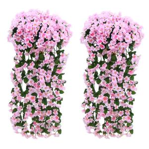 Nep Wisteria Wijnstok Zijde Bloem - Kunstmatige Blauweregen Wijnstok Opknoping Zijde Bloemen 90CM voor feest thuis bruiloft decor DIY Opknoping Huis Tuin Feest Decor