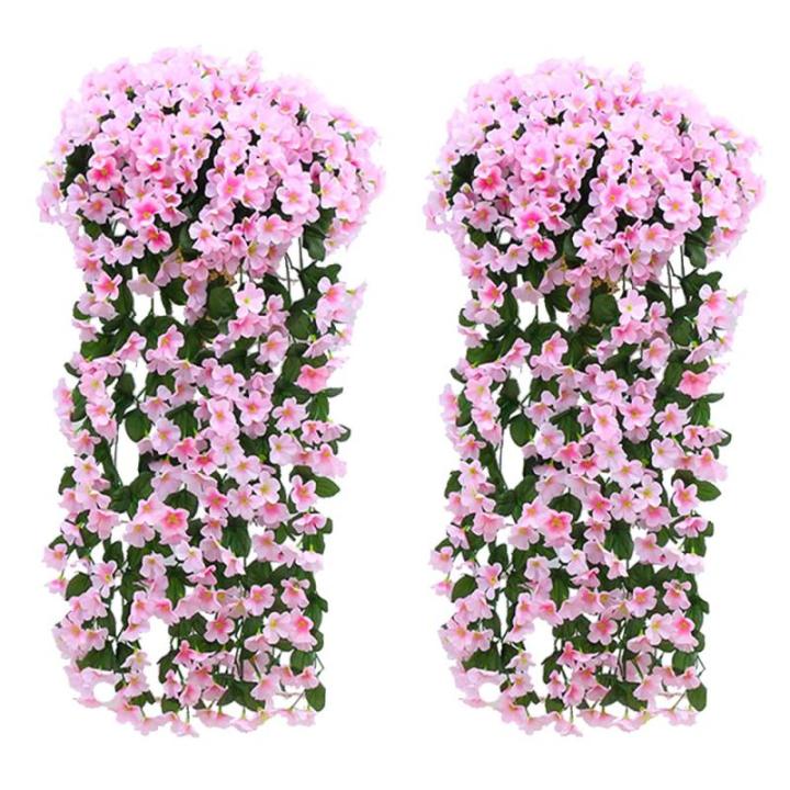 Nep Wisteria Wijnstok Zijde Bloem - Kunstmatige Blauweregen Wijnstok Opknoping Zijde Bloemen 90CM voor feest thuis bruiloft decor DIY Opknoping Huis Tuin Feest Decor