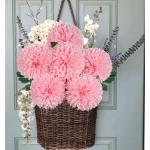 10 cm grote kunstbloem hortensia met 63 cm lange steel, 6 stuks roze kunstmatige hortensia bloemen, kunststof bloemen hortensia voor woondecoratie, kantoor, tuin party deco, bruilo
