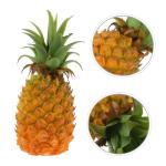 2St simulierte Ananas-Ornamente Küchensimulation Ananas realistische gefälschte Ananasornamente Ananas Attrappe für Schaufenster Kunst Ananas für Hausdekoration Spielzeug Harz