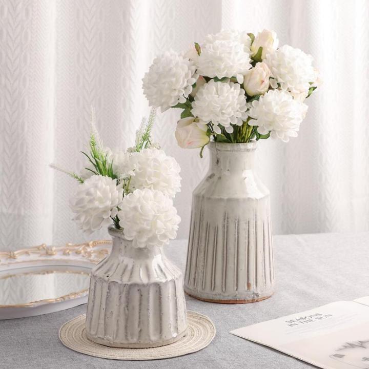, 20 stuks dahlia-bloemen met bladeren en stelen, doe-het-zelf witte dahlia-schuim bloem voor bruiloft, boeketten, bloemen, centerpieces, arrangementen feesttafels,