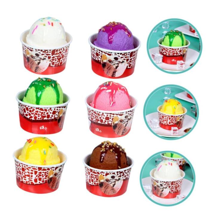 24 Stück Eiscreme Modell Gefälschte Eiscreme Kugeln Simulierte Eiscreme Kugeln Eiscreme Kugeln Gefälschte Eiscreme Requisiten Simulation Eiscreme Kugeln Requisite Eiscreme